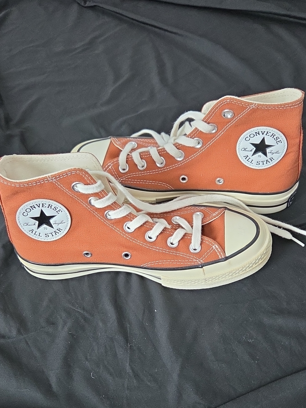 Converse All Star High Top Sneakers - Orange and Cream